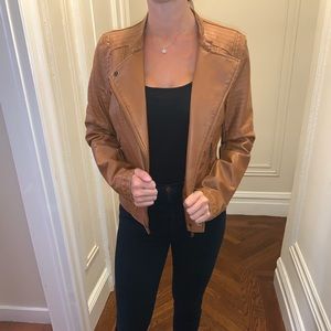 Faux leather jacket